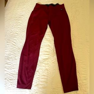 Patagonia capilene base layer tights leggings wine color Womens medium